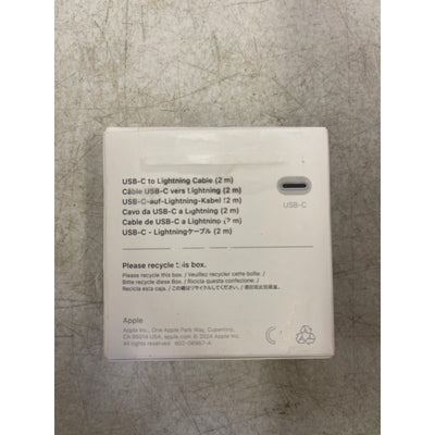 Apple USB-C to Lightning Cable 2 Meters - A2441 - White iPhone Charger