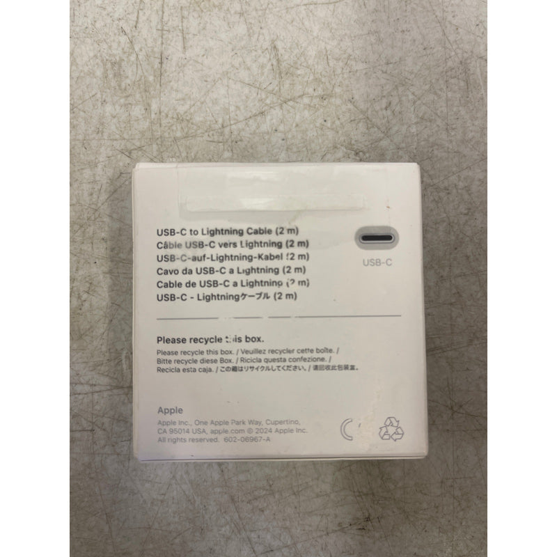 Apple USB-C to Lightning Cable 2 Meters - A2441 - White iPhone Charger