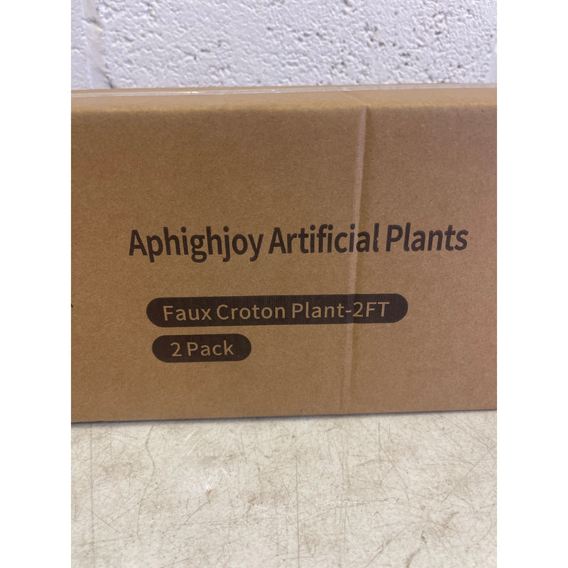 2-Pack Fake Plant Artificial Croton 23.6&