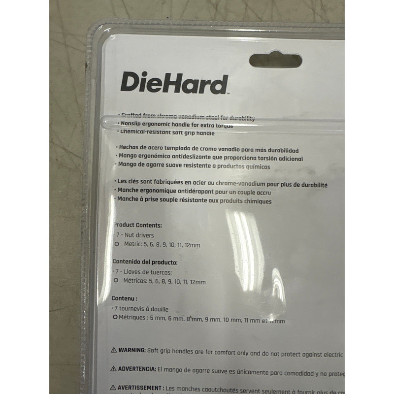 DieHard 7-Piece Metric Nut Driver Set w Soft Grip Handles, Hand Tools - DH50051