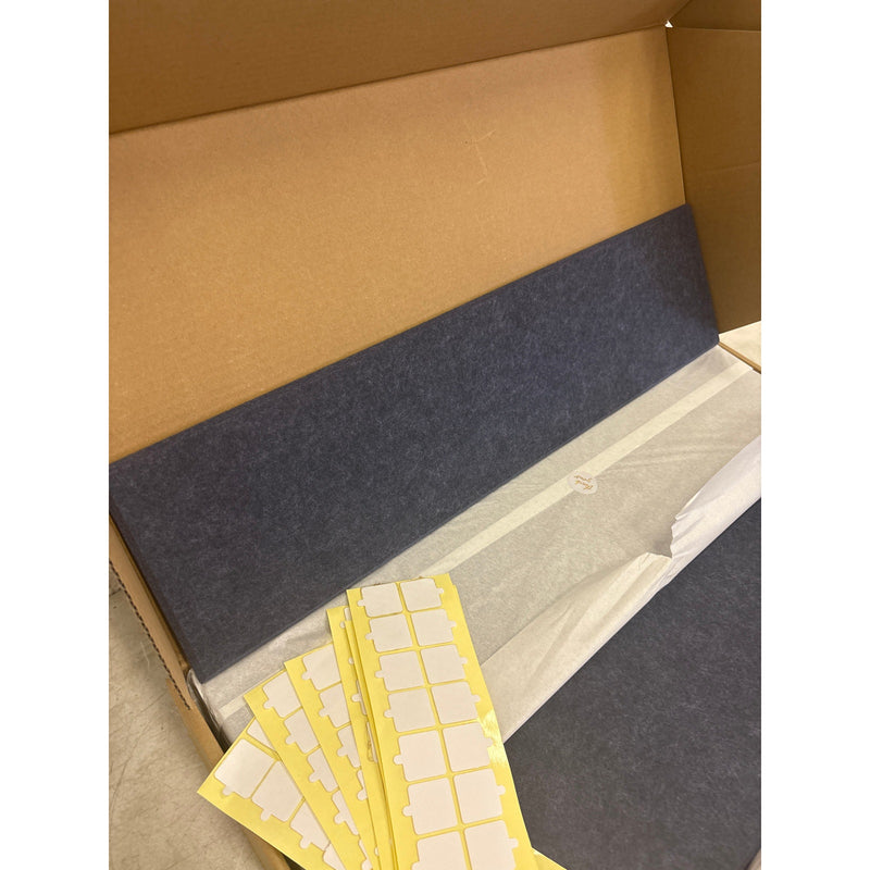 DECORITA Shiplap Felt Wall Panels 23-SqFt Interior Wall Decor, Denim Blue 24pcs