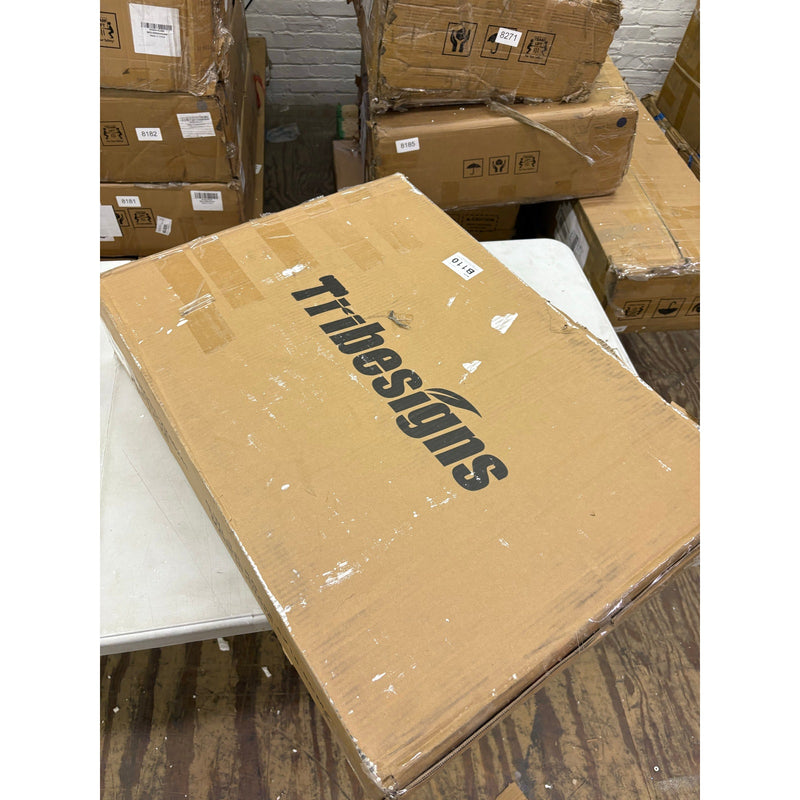 Tribesigns Round End Table, 26" Tall Sofa Side Table, Faux Marble Top, READ