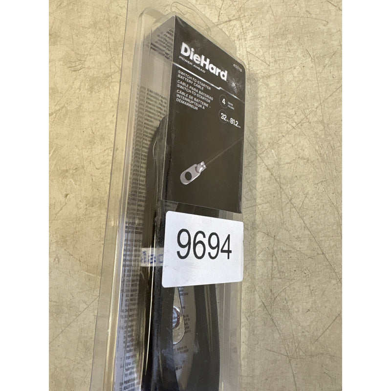 DieHard Battery Cable Switch to Starter 32" Long 4 Gauge For Positive/Negative