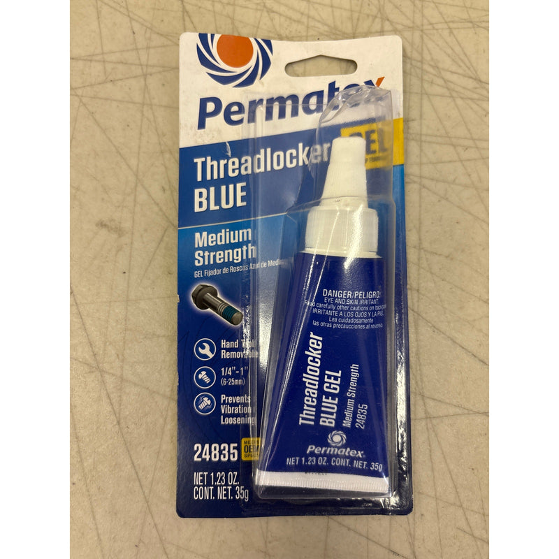 Permatex Blue Gel Threadlocker: Medium Strength, Locks & Seals, 35g - Car, Auto