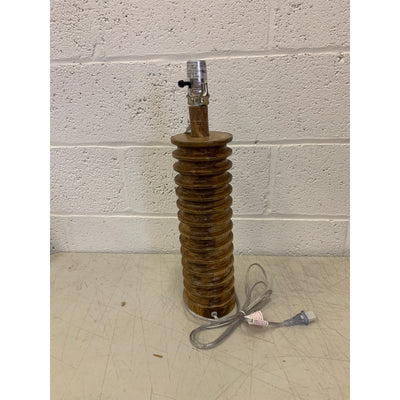 Brooklyn Rug Co Canton Wood Spiral Table Lamp - 13"W x 13"D x 25"H