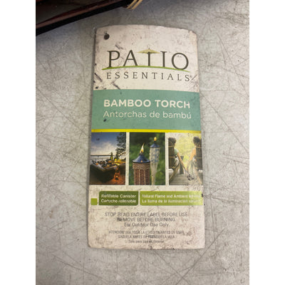 Patio Essentials 5 Ft Bamboo Torch, 5-Pack Dark Brown Bamboo Tiki Torches