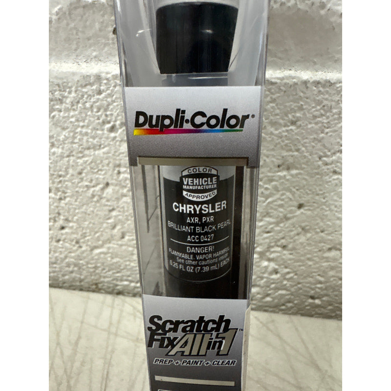 Duplicolor All-in-1 Touch Up Paint Pen, Brilliant Black Pearl CHRYSLER PXR, AXR