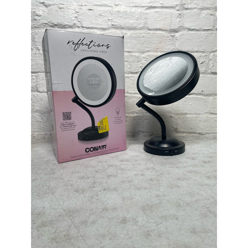 Conair LED Mirror Double-Sided with 1x and 5x Magnification, Battery Powered