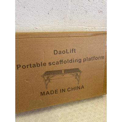 DaoLift Heavy Duty Scaffolding Platform 15.75"x59.05" Portable CAP 660lb 31-47"H