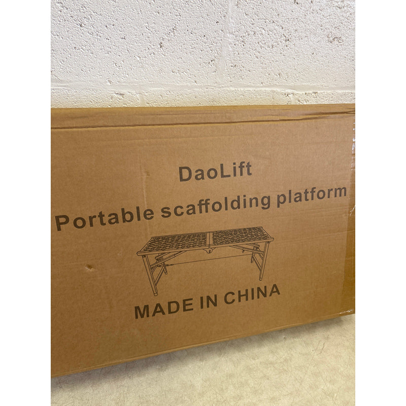 DaoLift Heavy Duty Scaffolding Platform 15.75"x59.05" Portable CAP 660lb 31-47"H