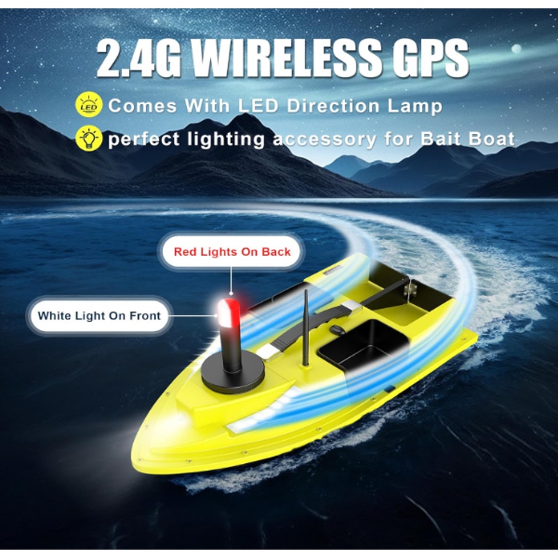 Milbopax RC Bait Boat GPS Positioning 546 Yards Remote Control 4.4LBS Loading