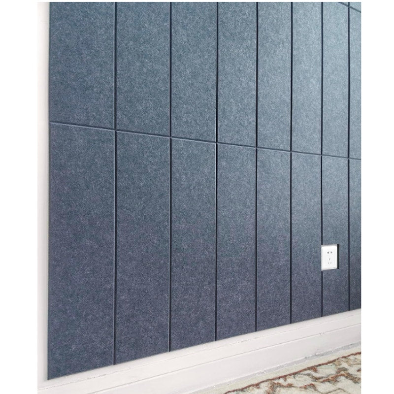 DECORITA Shiplap Felt Wall Panels 23-SqFt Interior Wall Decor, Denim Blue 24pcs