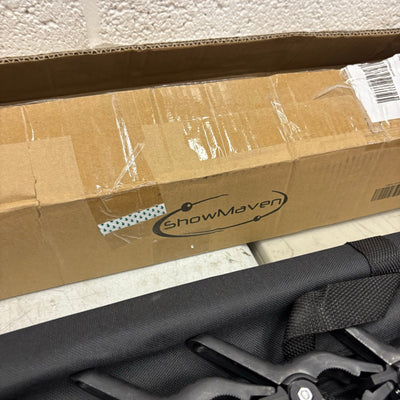 ShowMaven Background Stand 8.5ft H x 10ft W Adjustable Photo Backdrop Stand