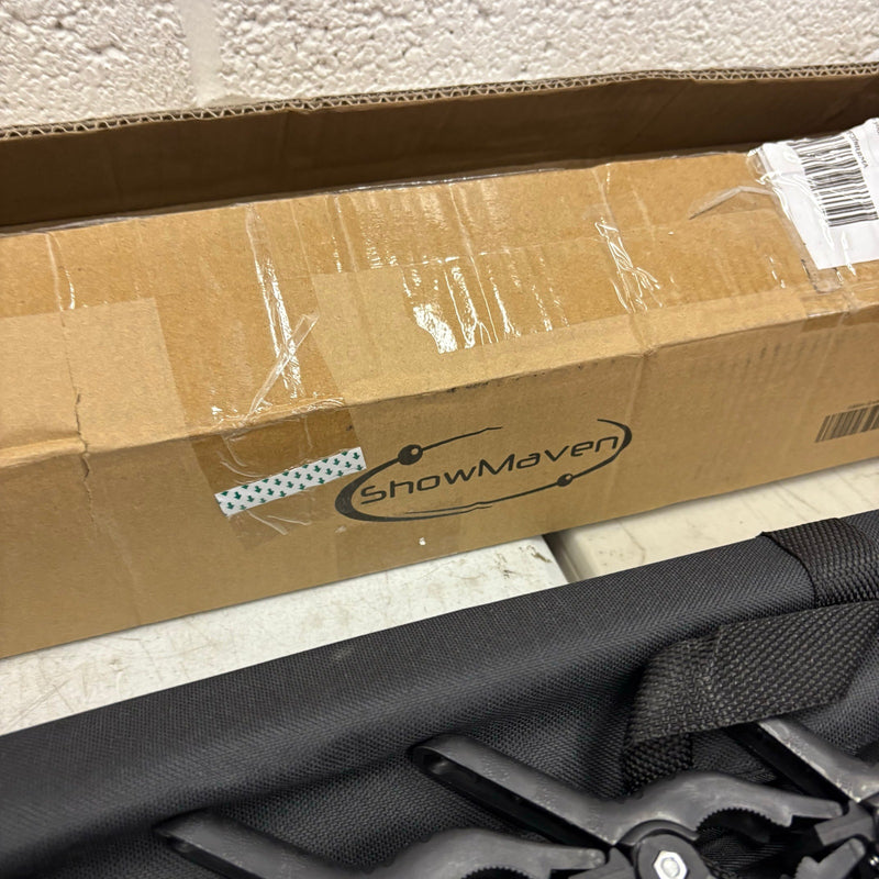 ShowMaven Background Stand 8.5ft H x 10ft W Adjustable Photo Backdrop Stand