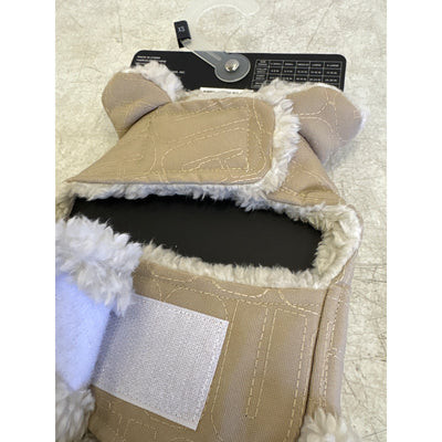UGG Sherpa Quilted Pet Coat, Hook & Loop Straps, Soft & Cozy Tan Xtra Small Size
