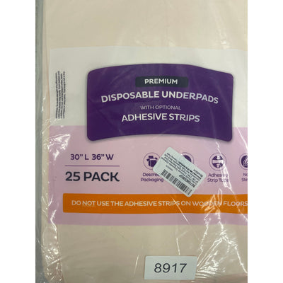 25-PACK Premium Disposable Underpads 30”x36” Ultra Absorbent Bed Pads, X-Large