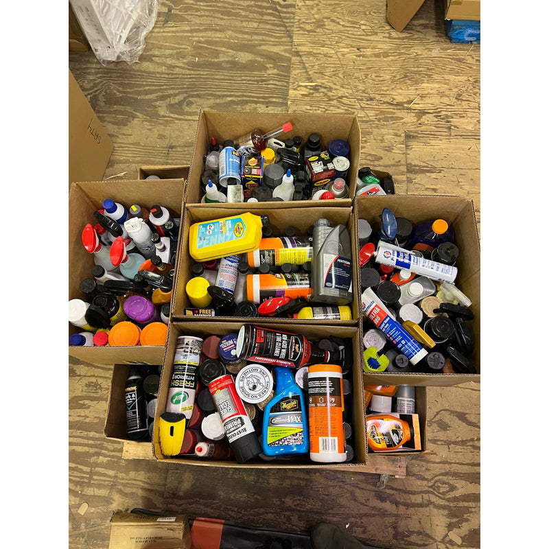Auto Pallet over 300 Pieces of Auto Fluids, Maintenance, Interior & Exterior Cleaning