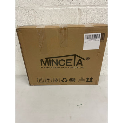 1-Pc MINCETA Bar Stool Modern Upholstered Metal Counter Height Stool w Footrest