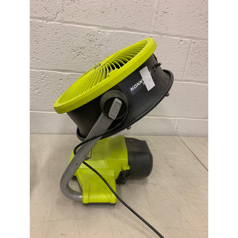 RYOBI ONE+  Misting Air Cannon Fan 18V Cordless Hybrid WHISPER, SEE DETAILS