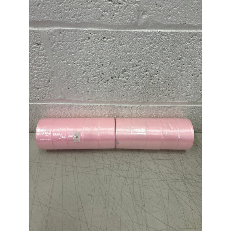 Pack-of-10 Rolls Pink Satin Ribbon 1-1/2" x 25 Yards Each Polyester Fabric/Roll