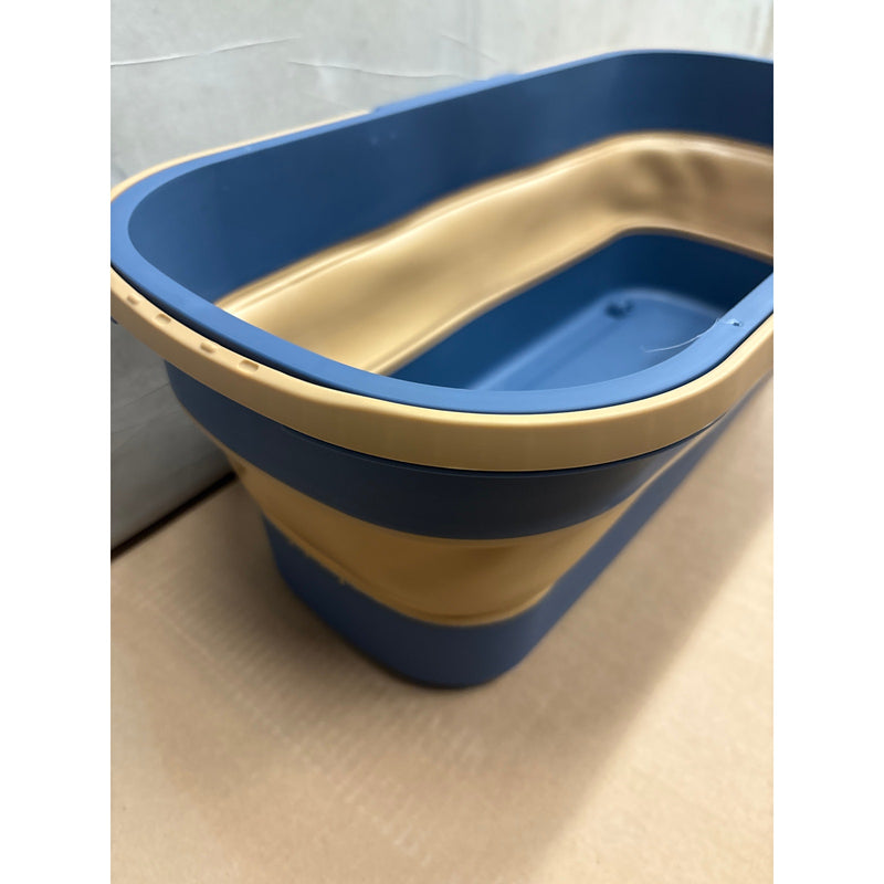 MircleMop Collapsible Mop Bucket, Blue and Tan JUST THE BUCKET 22x10x8"