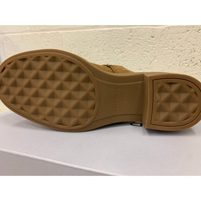 Aerosoles Grunda Comfortable Women's Molded Block Heel Mule Brown Suede 9.5