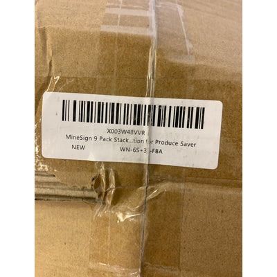 MineSign 9 Pack Stackable Refrigerator Organizer Bins Pull-Out Drawers for Fruit