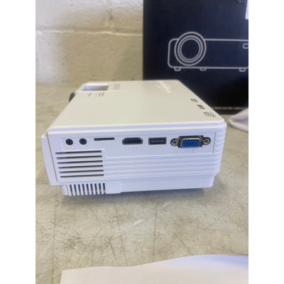 DR.J Professional Mini Projector w Bluetooth 5.2 & Screen 8000L HD 1080P Small