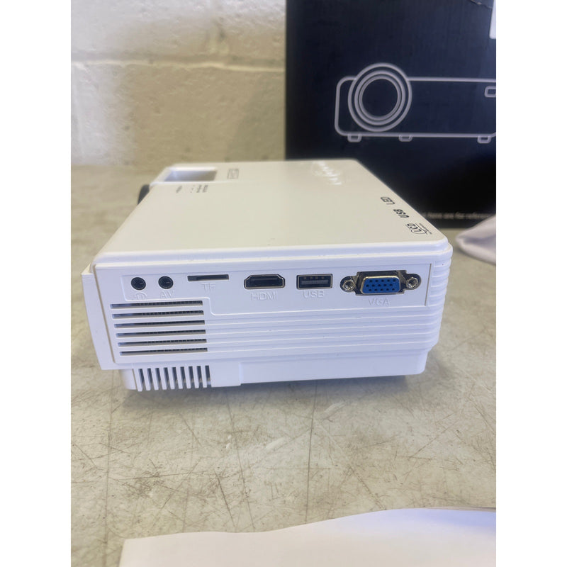DR.J Professional Mini Projector w Bluetooth 5.2 & Screen 8000L HD 1080P Small