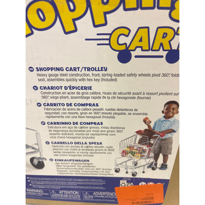 Melissa & Doug Toy Shopping Cart With Sturdy Metal Frame 20.2 x 15 x 14 inches