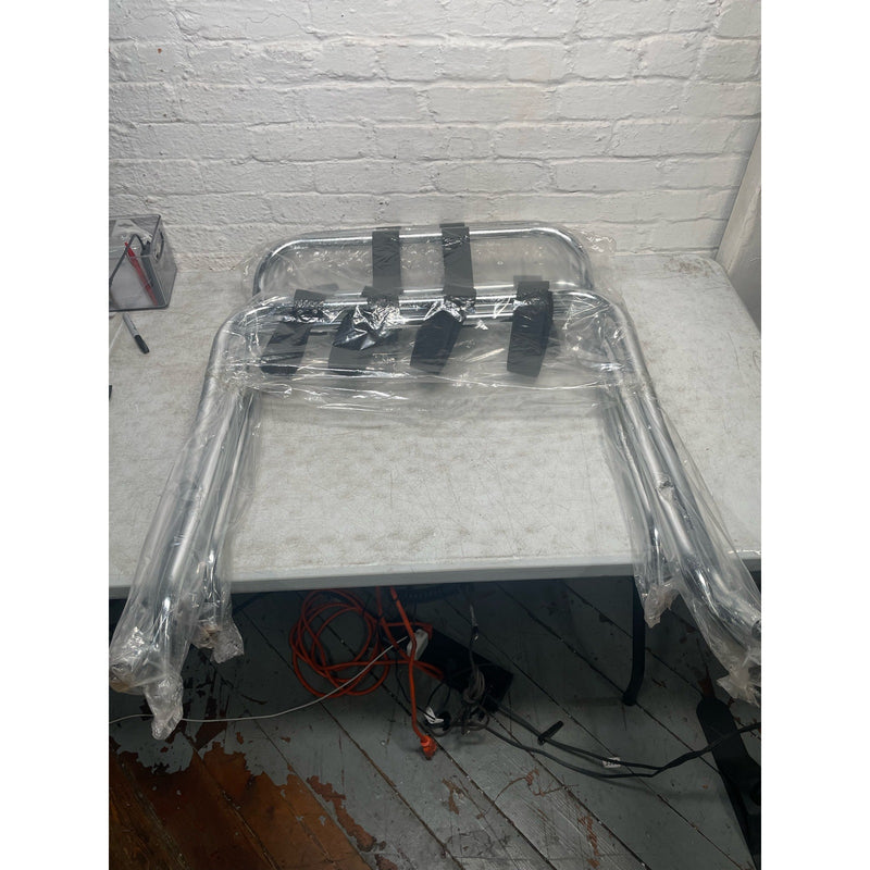 Folding Stainless Steel Luggage Rack, Chrome, Set of 2, Commercial/Residential