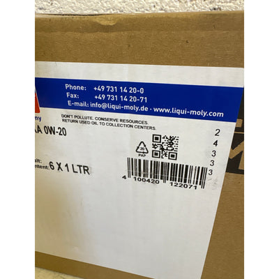 PACK-OF-6 LIQUI MOLY Special Tec AA 0W-20 Motor Oil, 1L Each,  2207