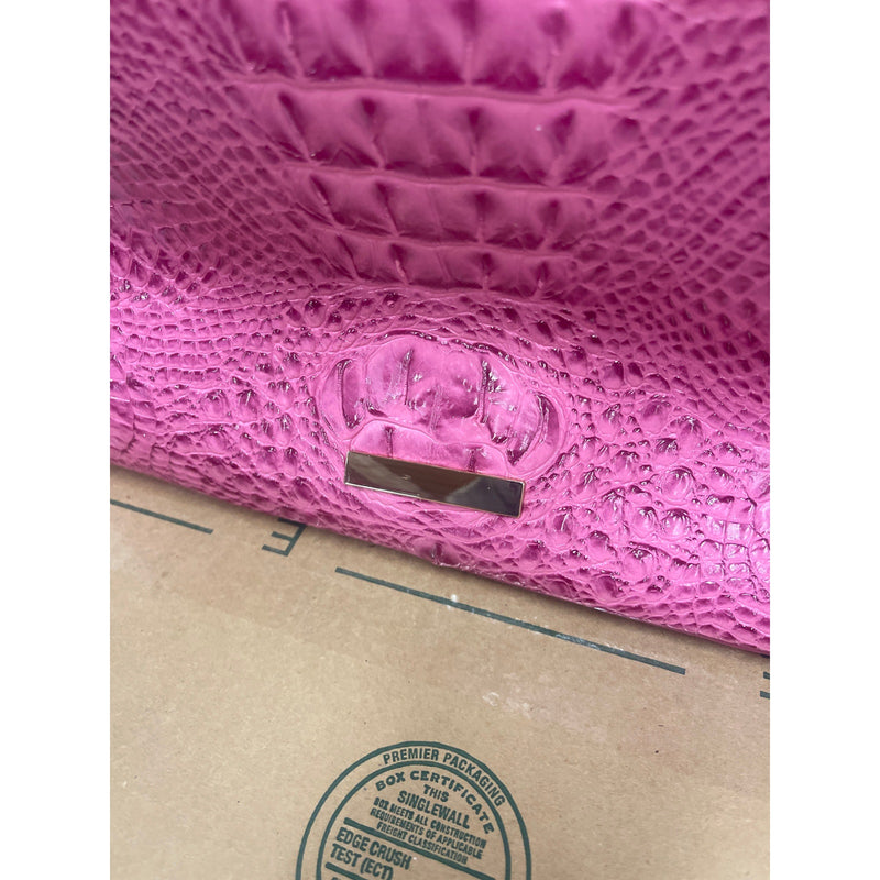 Pink Leather Tote Bag Leather Handbags for Women Top Handle with Purse - Pink