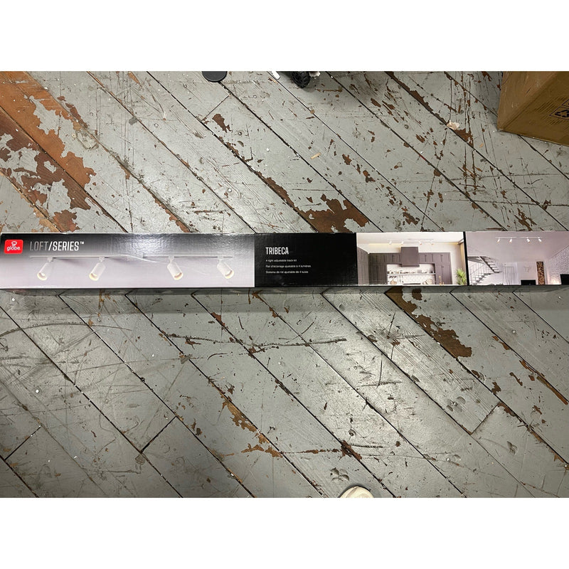 Globe Electric Tribeca 4 Light 56" Adjustable Track Lighting Kit, Matte White