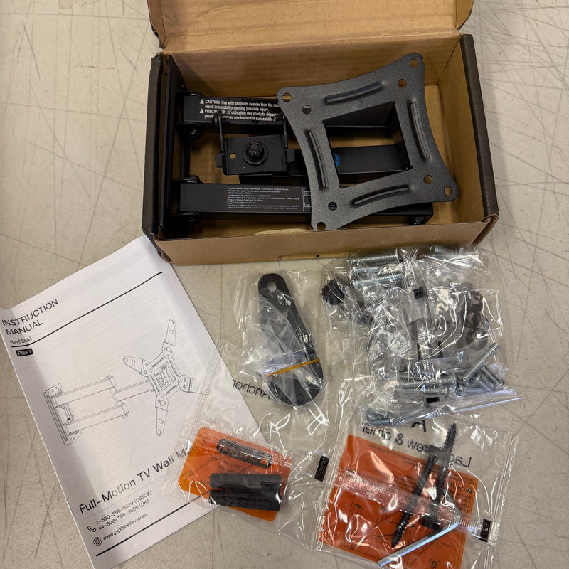 Full Motion TV Wall Mount For 13" To 42" TVs; Tilt, Swivel & Extend - Black