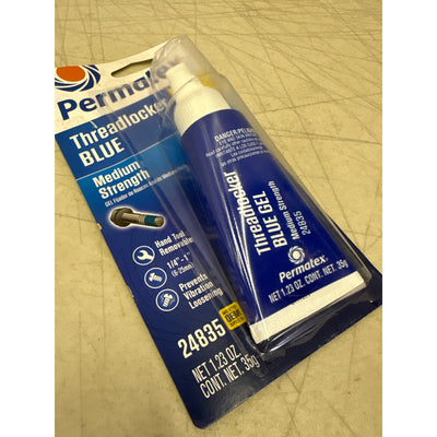 Permatex Blue Gel Threadlocker: Medium Strength, Locks & Seals, 35g - Car, Auto