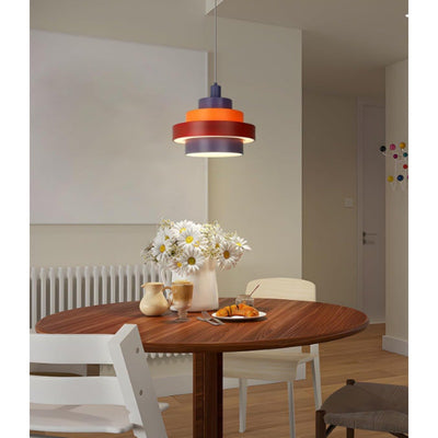 Lampe House Tubular Pyramid Pendant Light Fixtures 5-Ring - LED Hanging Lights