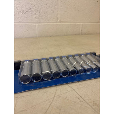 DieHard 1/2" Drive 12-Point Deep Socket Set Metric 10-Piece Hand Tool - DHP55256