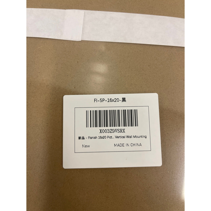 Set of 5 - Americanflat 16x20 Picture Frame with Polished Plexiglass, Black