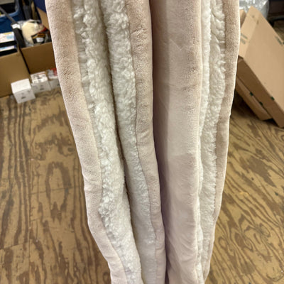 UGG Queen Comforter Soft Bedding Reversible with Fluffy Side- Tan / White