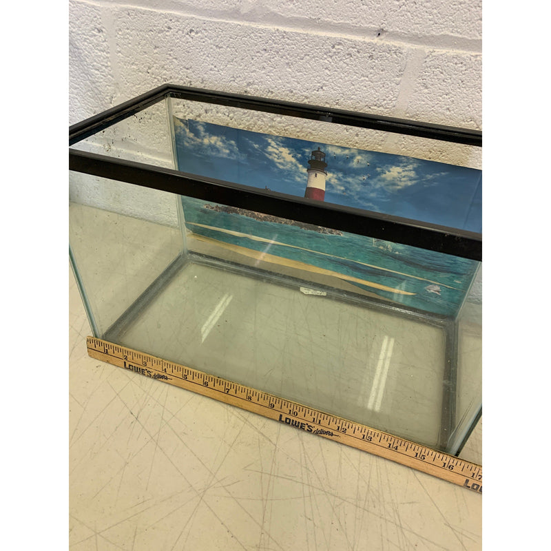 5 1/2 Gallon Fish Tank Reptile Enclosure, Terrarium, Aquarium, NO LID 16" x 8"