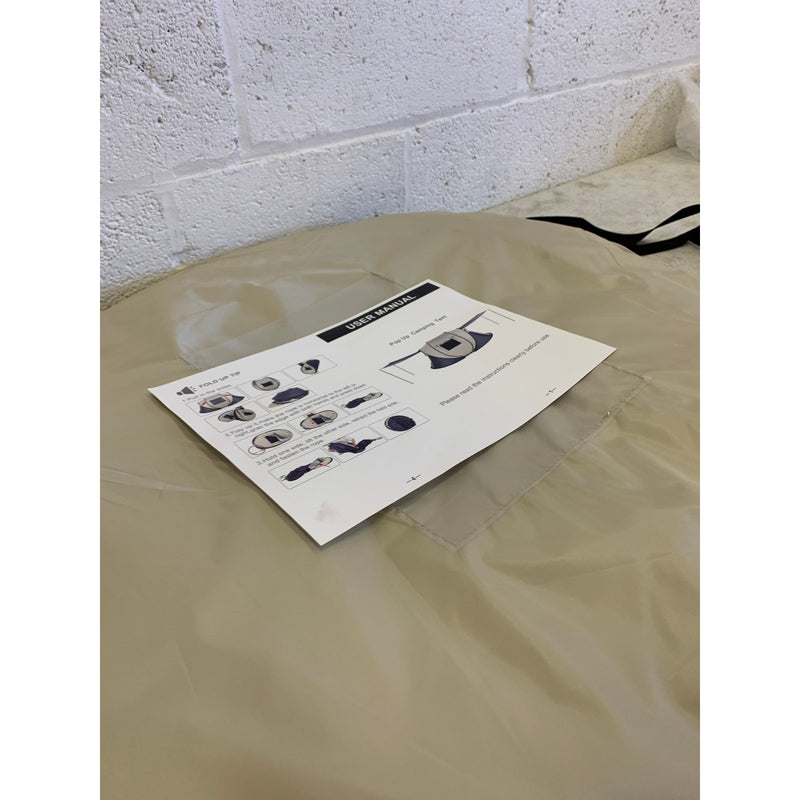 Pop-up Camping 4 Person Tent with Canopy and Carrying Case 110" x 78" x 47"