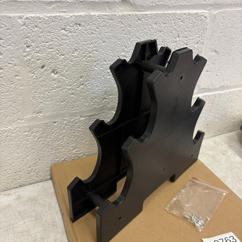 3-Tier Dumbbell Rack, Rack Only, Holds up to a 10lb Dumbbell, Plastic, Black