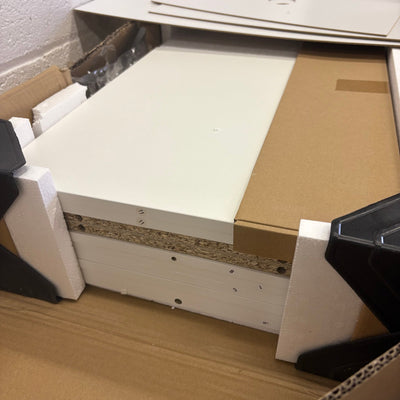 WLIVE TV Stand for 65" TV, Mid Century Entertainment Center w Storage Cabinets