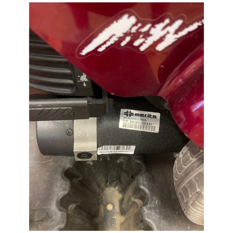 Merits Power Wheelchair 300 LBS Capacity Model P313 - RED - UNTESTED