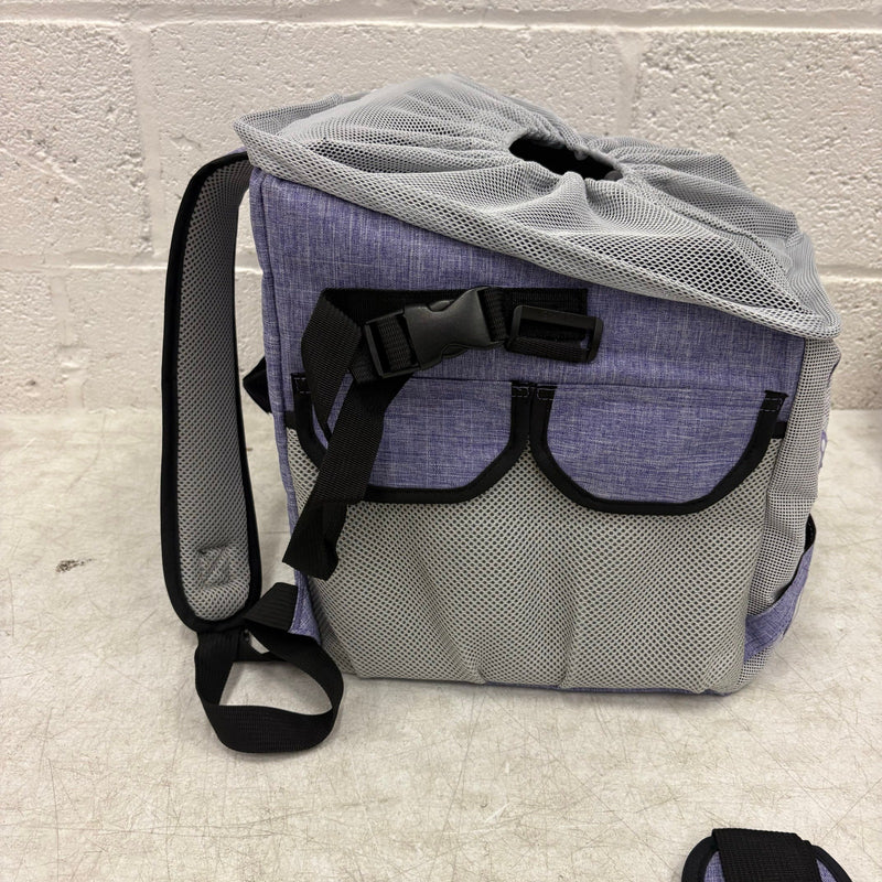 JOYTUTUS Small Pet Carrier Dog & Cat Backpack for Bike or Shoulder Strap, Purple