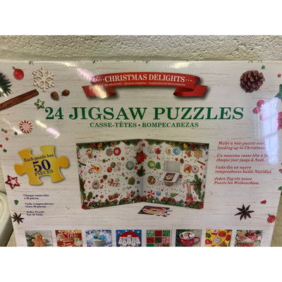 EuroGraphics Puzzles Christmas Delights 50pc Puzzle 24 Day Advent Calendar
