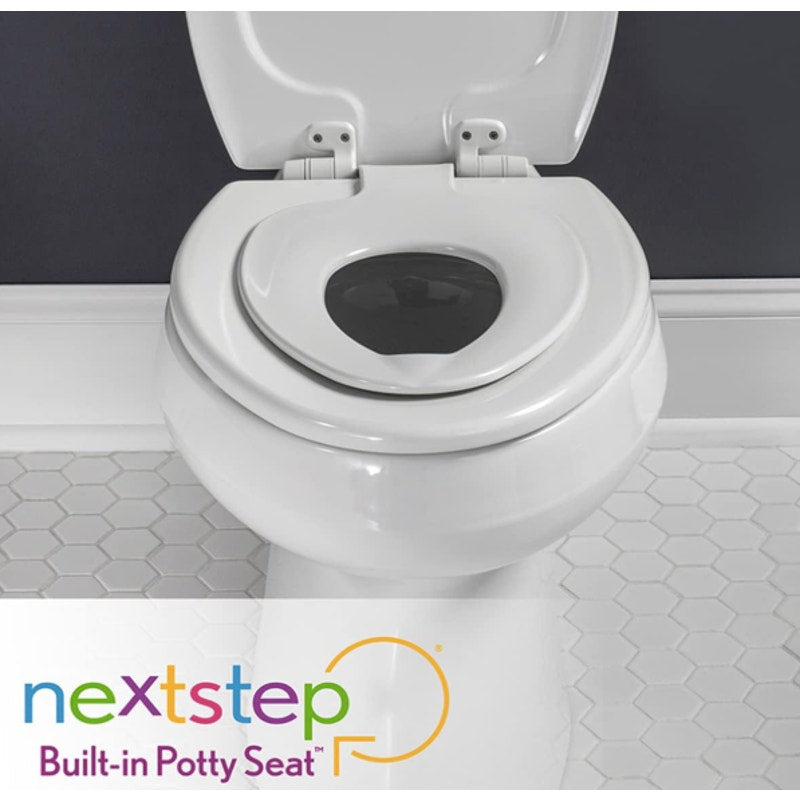 Mayfair NextStep2 Toilet Seat w Toddler Potty Training Seat Built-In, Slow Close