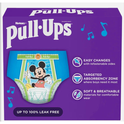 80-Count Huggies Pull-Ups Boys Leak Potty Training Pants 5T-6T 46 lbs