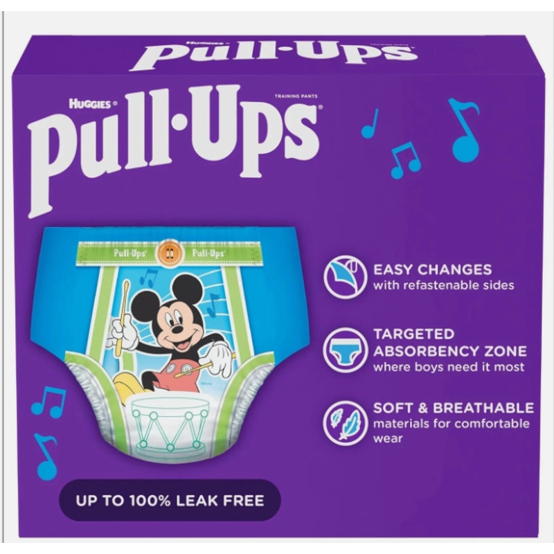 80-Count Huggies Pull-Ups Boys Leak Potty Training Pants 5T-6T 46 lbs